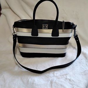 Escada leather tote bag